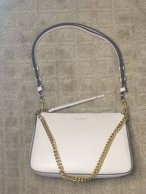 Tory Burch Small Perry Leather Shoulder Bag with Gold Chain